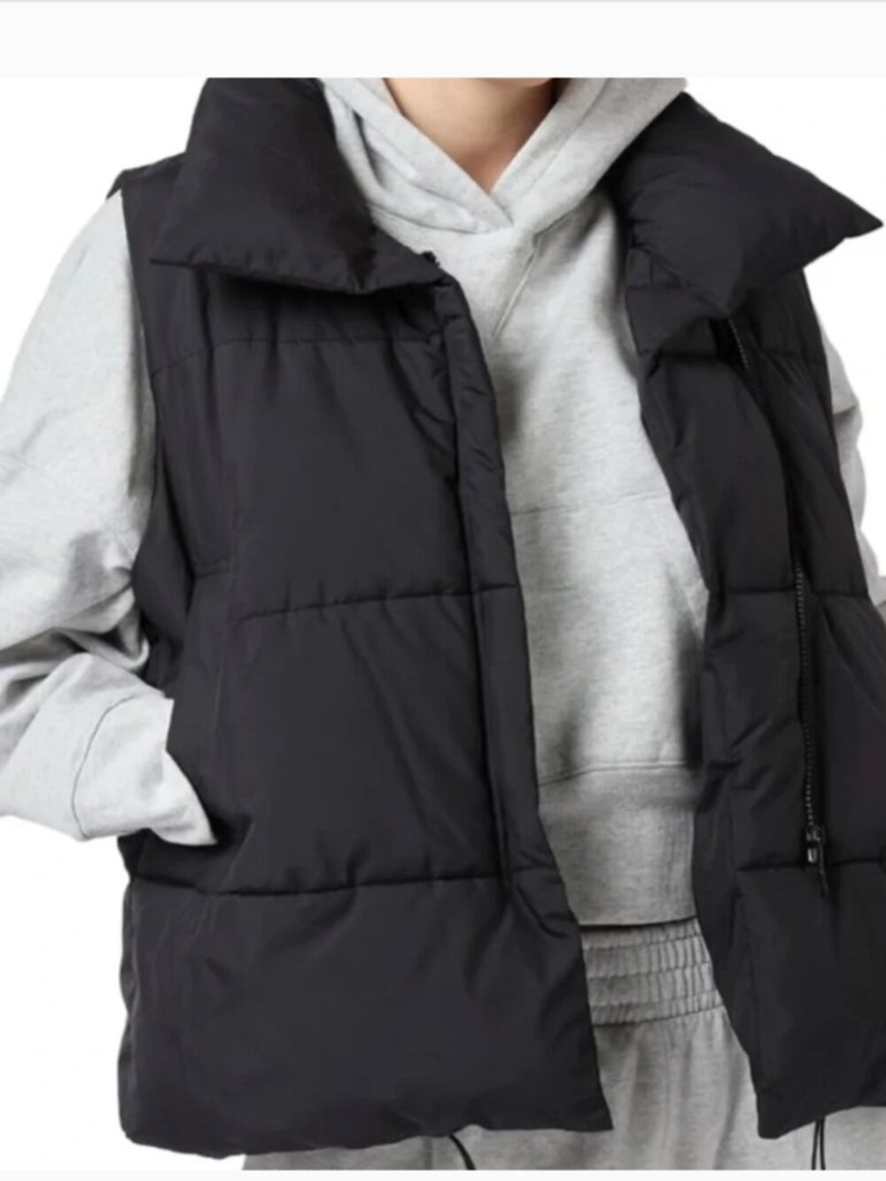 Qiesani BLACK Puffer Vest Women's Sizes L